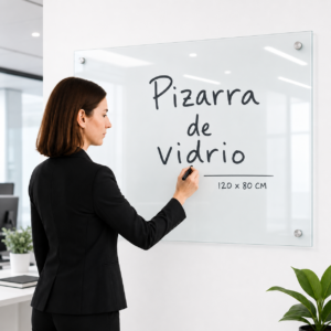 Pizarra de vidrio 120 x 80 cm